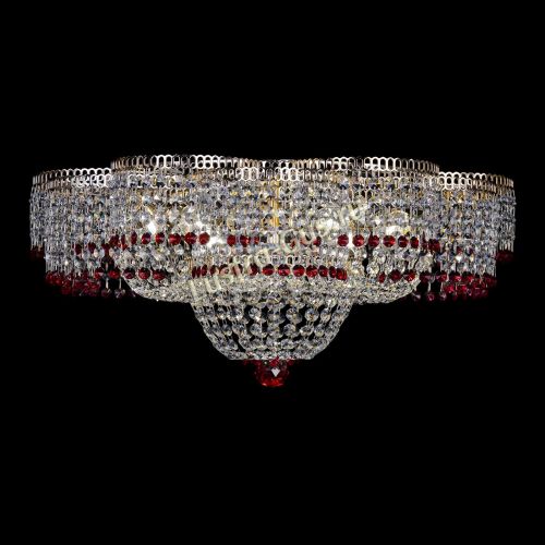Люстра Камелия №1 красная в Подольске Гусь Хрустальный