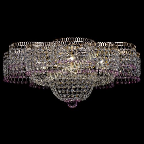 Люстра Камелия №1 розовая в Подольске Гусь Хрустальный