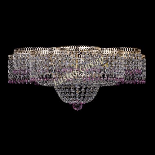 Люстра Камелия №1 розовая в Подольске Гусь Хрустальный