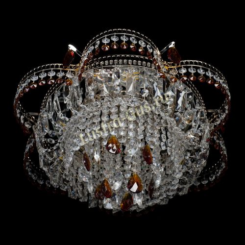 Люстра Камея №1 - 3 лампы чайная в Подольске Гусь Хрустальный