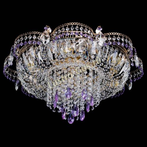 Люстра Камея №1 фиолетовая в Подольске Гусь Хрустальный