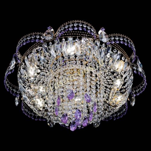 Люстра Камея №1 фиолетовая в Подольске Гусь Хрустальный