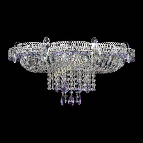 Люстра Камея №1 фиолетовая в Подольске Гусь Хрустальный