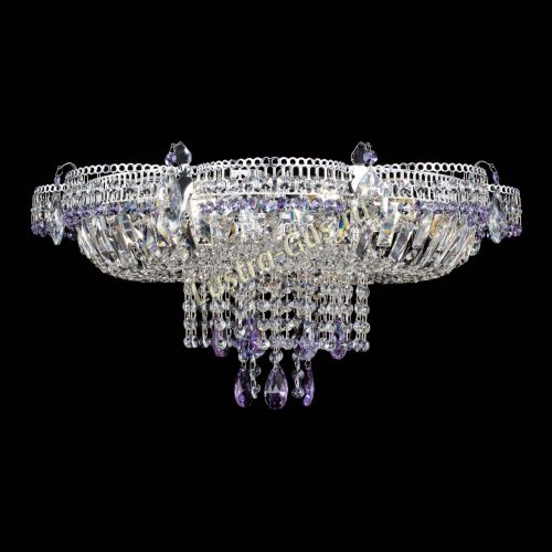 Люстра Камея №1 фиолетовая в Подольске Гусь Хрустальный