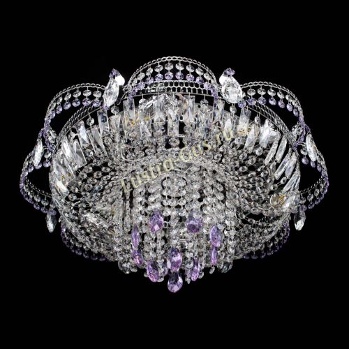 Люстра Камея №1 фиолетовая в Подольске Гусь Хрустальный