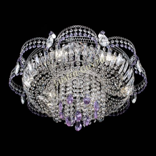 Люстра Камея №1 фиолетовая в Подольске Гусь Хрустальный