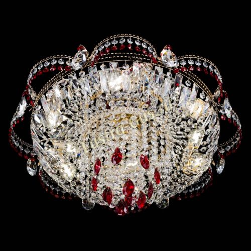 Люстра Камея №1 красная в Подольске Гусь Хрустальный