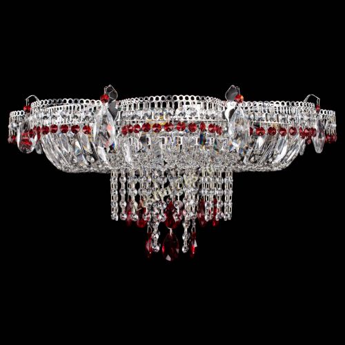 Люстра Камея №1 красная в Подольске Гусь Хрустальный