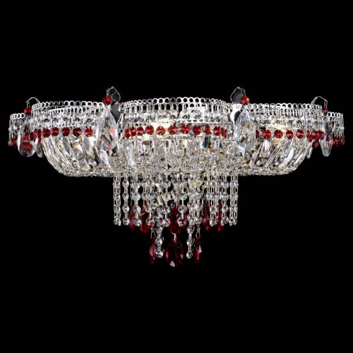 Люстра Камея №1 красная в Подольске Гусь Хрустальный