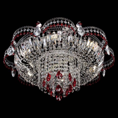 Люстра Камея №1 красная в Подольске Гусь Хрустальный