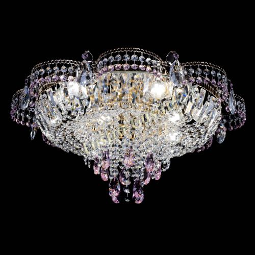 Люстра Камея №1 розовая в Подольске Гусь Хрустальный