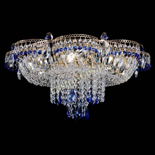 Люстра Камея №1 синяя в Подольске Гусь Хрустальный