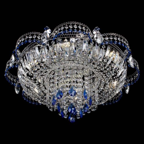 Люстра Камея №1 синяя в Подольске Гусь Хрустальный