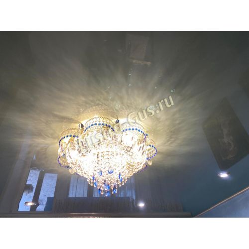 Люстра Камея №1 синяя в Подольске Гусь Хрустальный