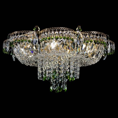 Люстра Камея №1 зеленая в Подольске Гусь Хрустальный