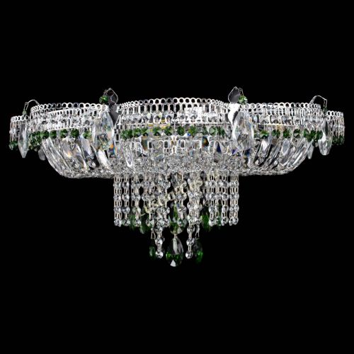 Люстра Камея №1 зеленая в Подольске Гусь Хрустальный