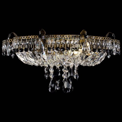 Люстра Камея №4 под бронзу черная в Подольске Гусь Хрустальный