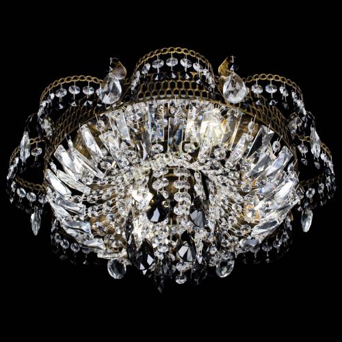 Люстра Камея №4 под бронзу черная в Подольске Гусь Хрустальный