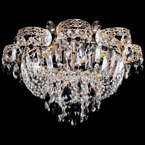 Люстра Камея Флора №4 черная в Подольске Гусь Хрустальный