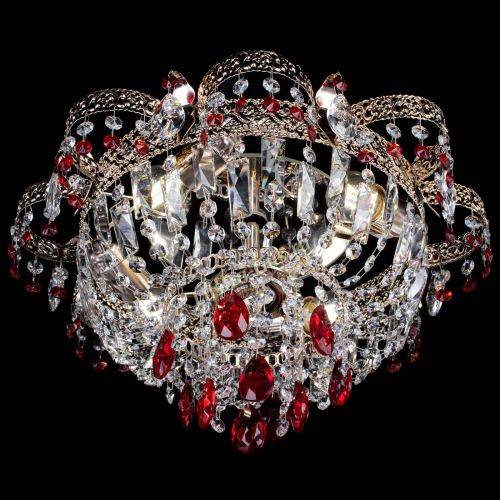 Люстра Камея Флора №4 красная в Подольске Гусь Хрустальный