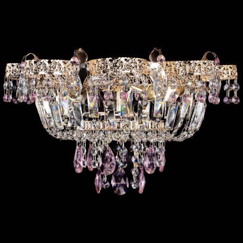 Люстра Камея Флора №4 розовая в Подольске Гусь Хрустальный