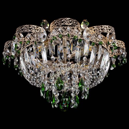 Люстра Камея Флора №4 зеленая в Подольске Гусь Хрустальный