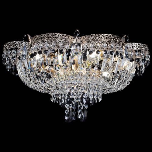 Люстра Камея Флора Журавлик №6 черная в Подольске Гусь Хрустальный