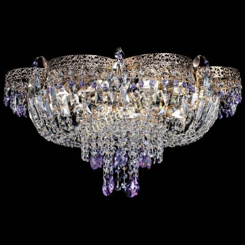 Люстра Камея Флора Журавлик №6 фиолетовая в Подольске Гусь Хрустальный