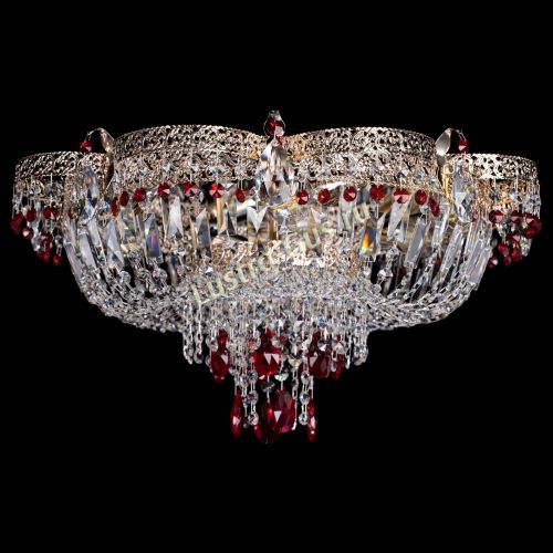 Люстра Камея Флора Журавлик №6 красная в Подольске Гусь Хрустальный