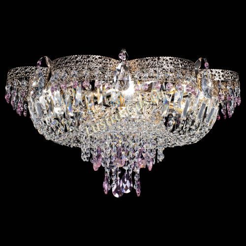 Люстра Камея Флора Журавлик №6 розовая в Подольске Гусь Хрустальный