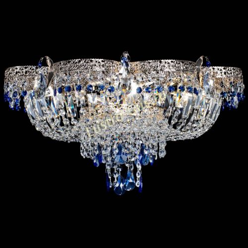 Люстра Камея Флора Журавлик №6 синяя в Подольске Гусь Хрустальный