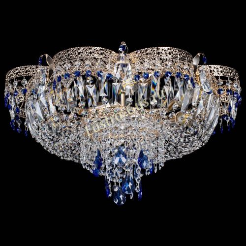 Люстра Камея Флора Журавлик №6 синяя в Подольске Гусь Хрустальный