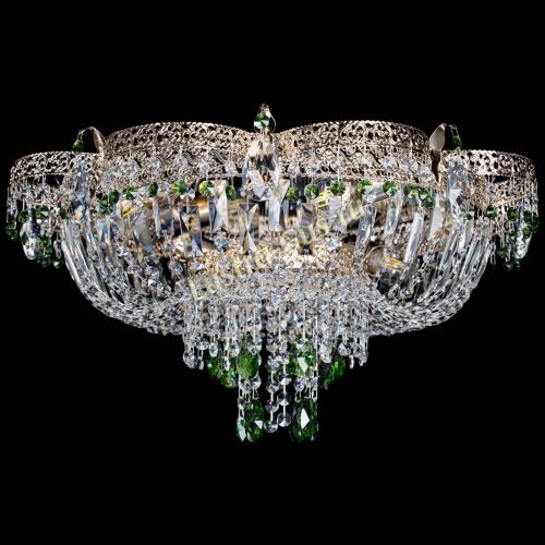 Люстра Камея Флора Журавлик №6 зеленая в Подольске Гусь Хрустальный