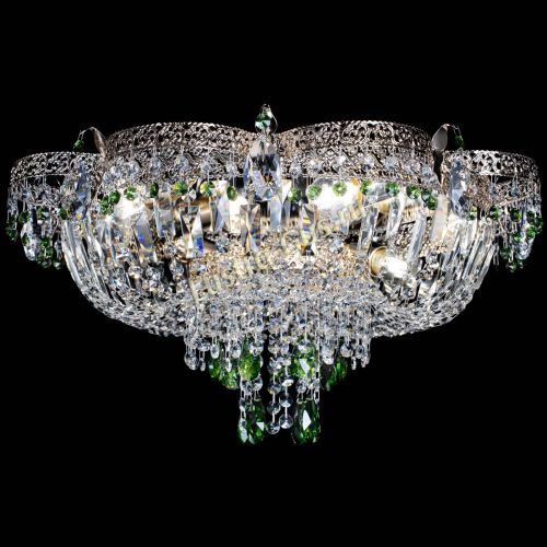 Люстра Камея Флора Журавлик №6 зеленая в Подольске Гусь Хрустальный