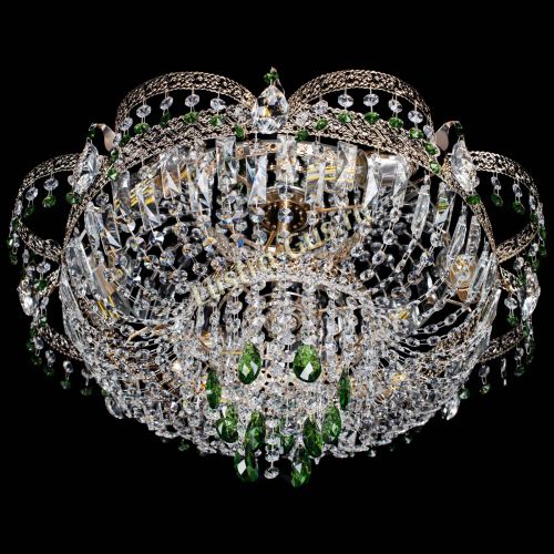 Люстра Камея Флора Журавлик №6 зеленая в Подольске Гусь Хрустальный