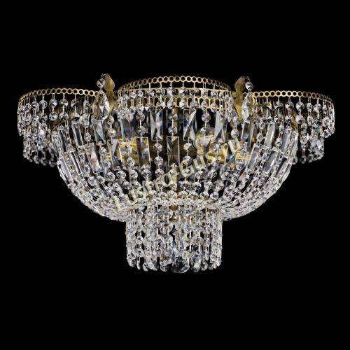 Люстра Камея №1 под бронзу прямая в Подольске Гусь Хрустальный