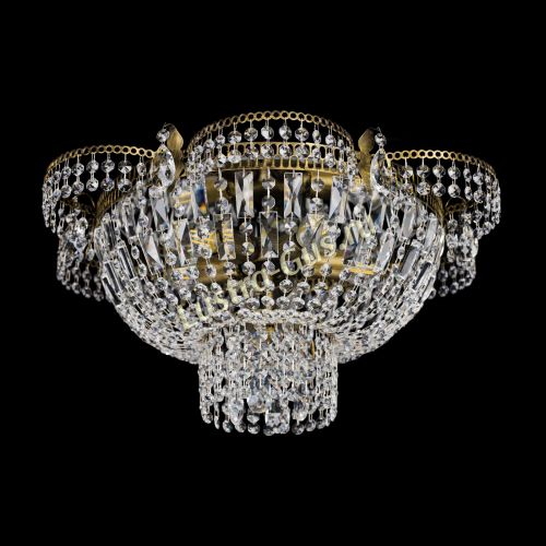 Люстра Камея №1 под бронзу прямая в Подольске Гусь Хрустальный