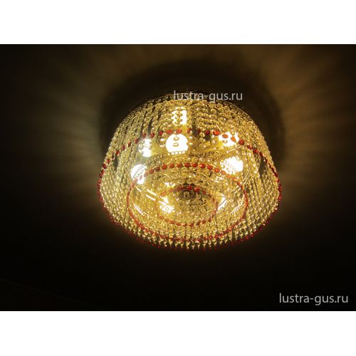 Люстра Капель обтикон 5 ламп в Подольске Гусь Хрустальный