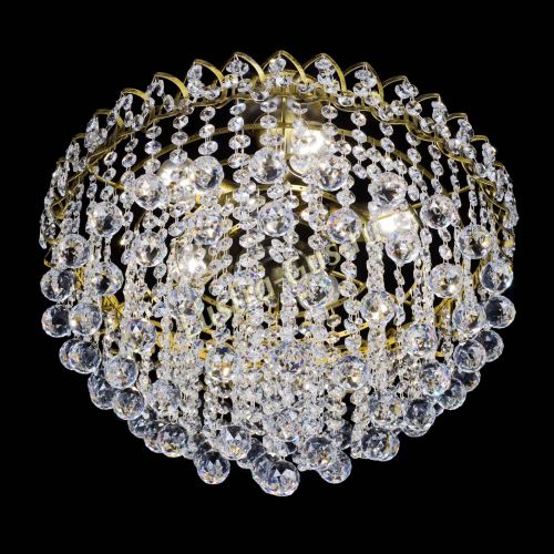 Люстра Капель Пирамида Шар 30 с подвесом под бронзу в Подольске Гусь Хрустальный