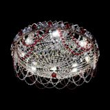 Люстра Каскад Ажур 700 мм красный в Подольске Люстра Каскад Ажур 700 мм красный в Подольске