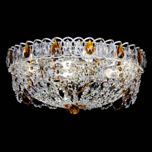 Люстра Каскад Ажур Чайная белая в Подольске Гусь Хрустальный