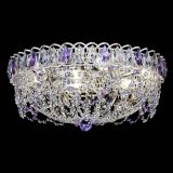 Люстра Каскад Ажур Фиолетовая белая в Подольске Люстра Каскад Ажур Фиолетовая белая в Подольске