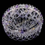 Люстра Каскад Ажур Фиолетовая белая в Подольске Люстра Каскад Ажур Фиолетовая белая в Подольске