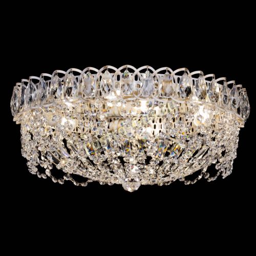 Люстра Каскад Ажур белая в Подольске Гусь Хрустальный