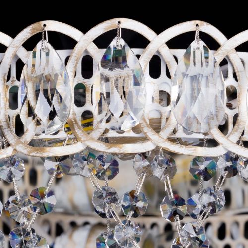 Люстра Каскад Ажур белая в Подольске Гусь Хрустальный