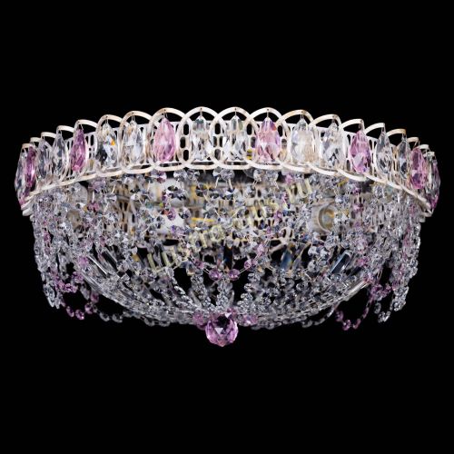 Люстра Каскад Ажур Розовая белая в Подольске Люстра Каскад Ажур Розовая белая в Подольске