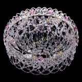 Люстра Каскад Ажур Розовая белая в Подольске Люстра Каскад Ажур Розовая белая в Подольске