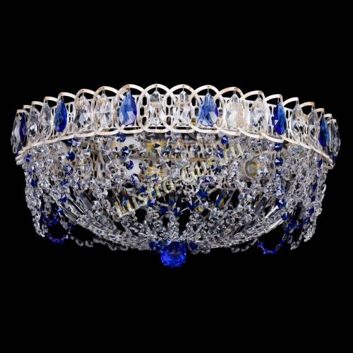 Люстра Каскад Ажур Синяя белая в Подольске Люстра Каскад Ажур Синяя белая в Подольске