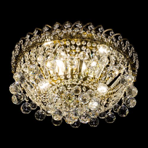 Люстра Каскад шар под бронзу в Подольске Гусь Хрустальный