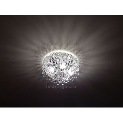 Люстра Катерина шар розовая в Подольске Гусь Хрустальный